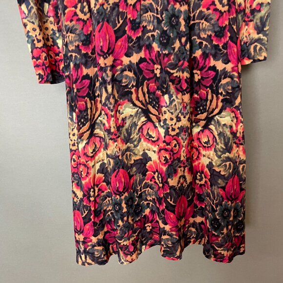 Sam & Lavi Anthropologie Selma Dress Midi Floral Graphic Size XS Peekaboo Back - Picture 9 of 13